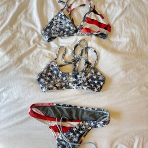 Jolyn Bikini Bundle "Amerikah" 2 Tops and 1 Bottom